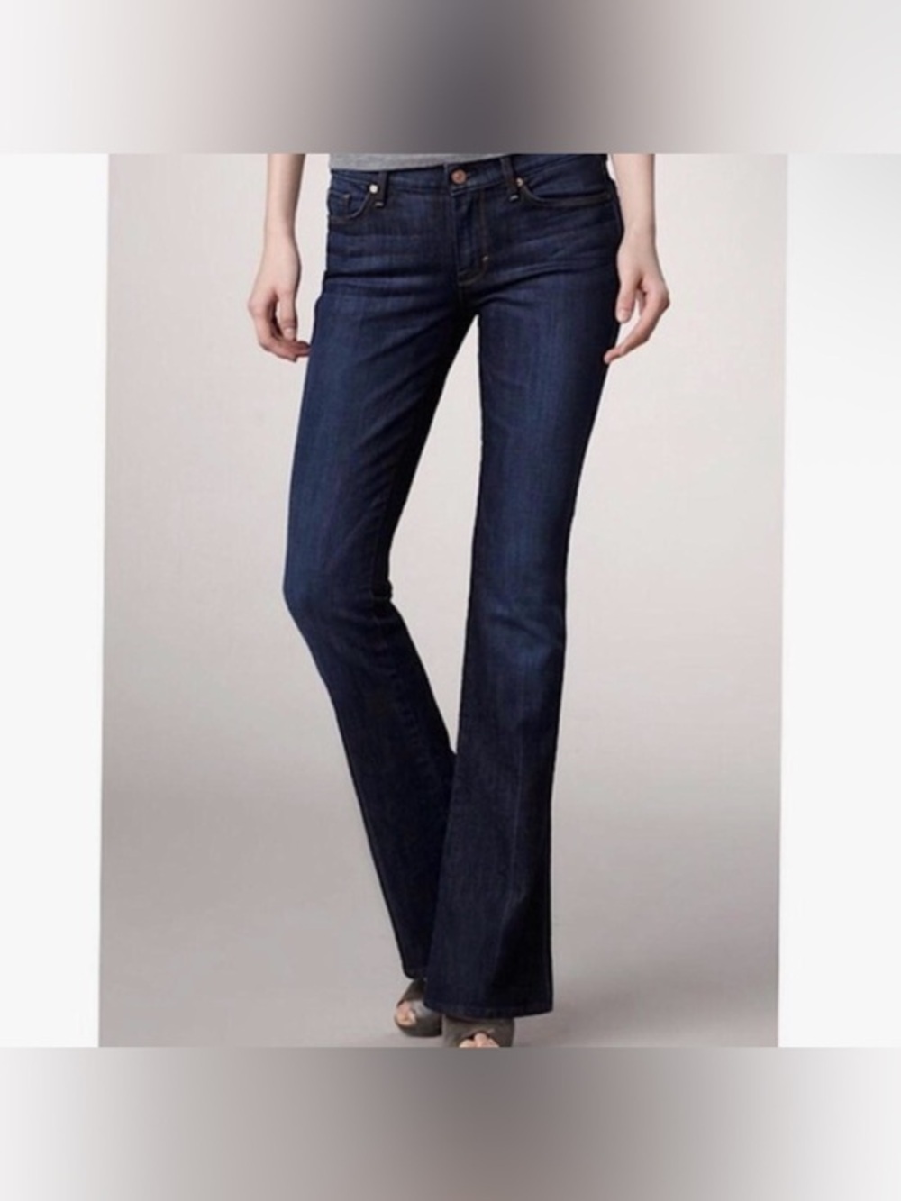 7 For All Mankind Dark Indigo Bootcut Jeans